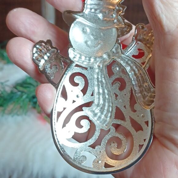 LENOX SETOF 2  Collectors Silver /W Jewels Santa &MrSnowMan New  4x4 - Picture 9 of 12